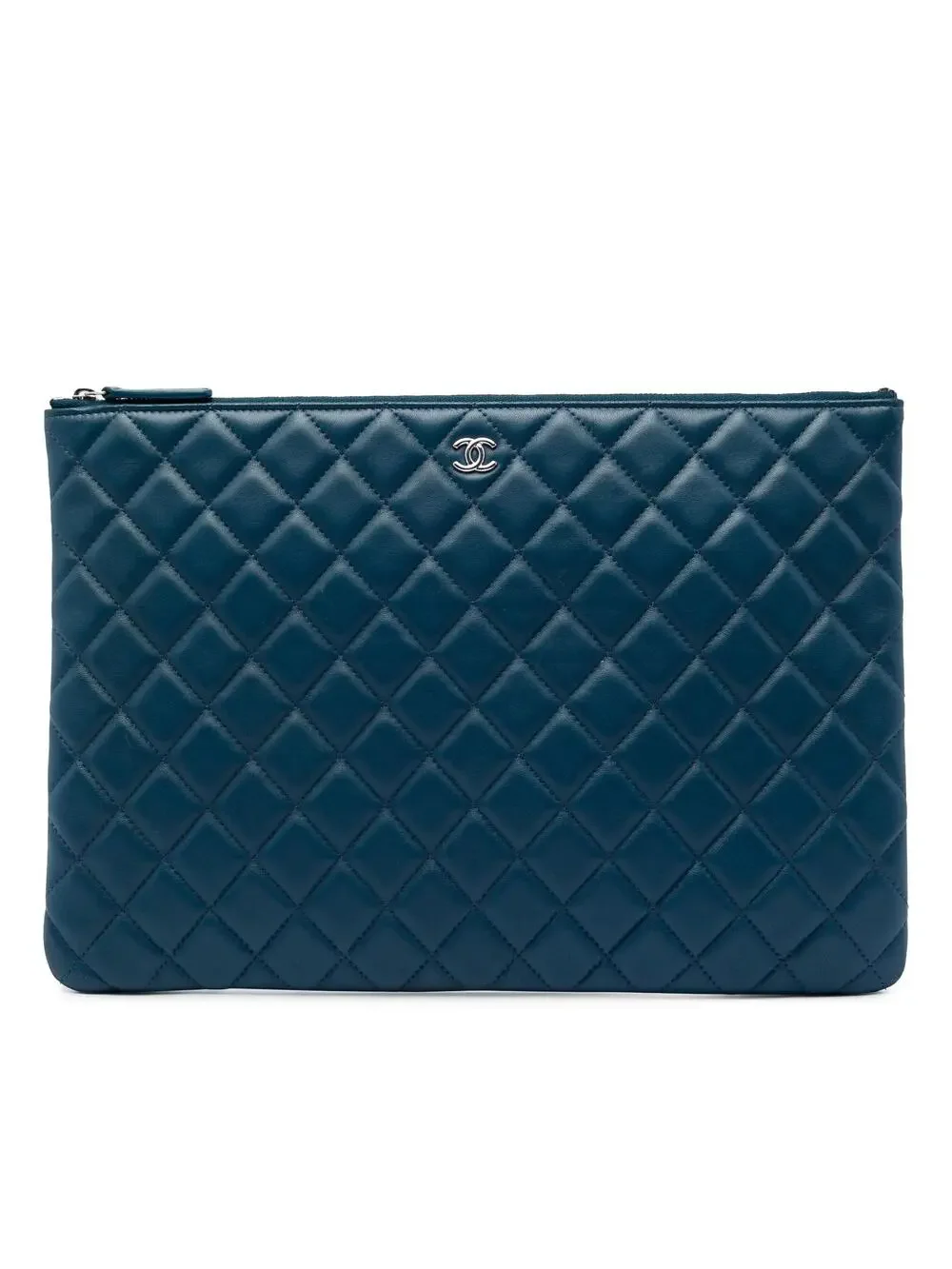 Chanel Large Quilted Lambskin O Case #327850C10B